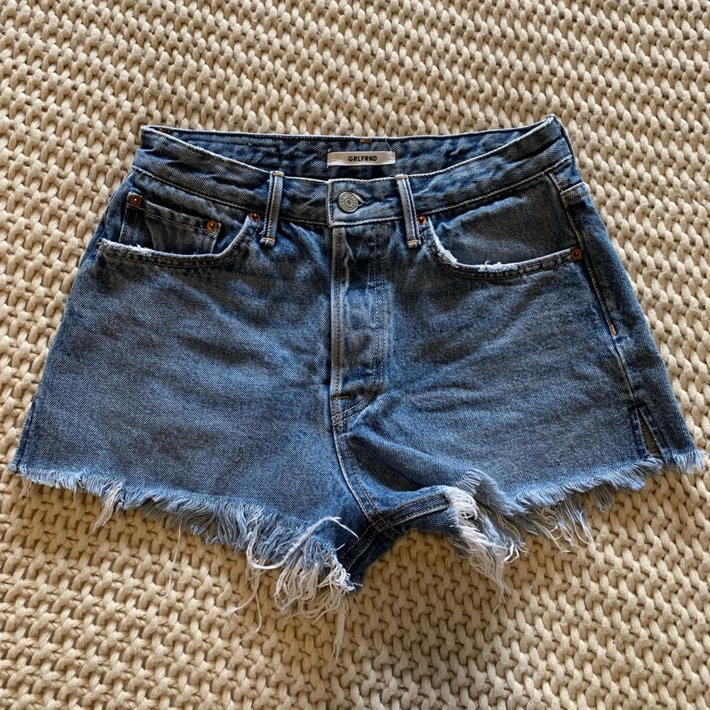 GRLFRND Cindy High Rise Denim Shorts